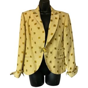 Centrix Paris Made in France gold beige jacket M